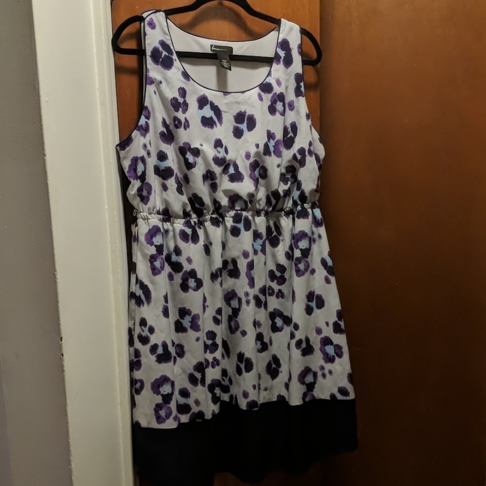 Lane Bryant Purple Leopard Dress
